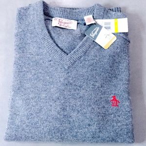 NWT ORIGINAL PENGUIN V-NECK SWEATER